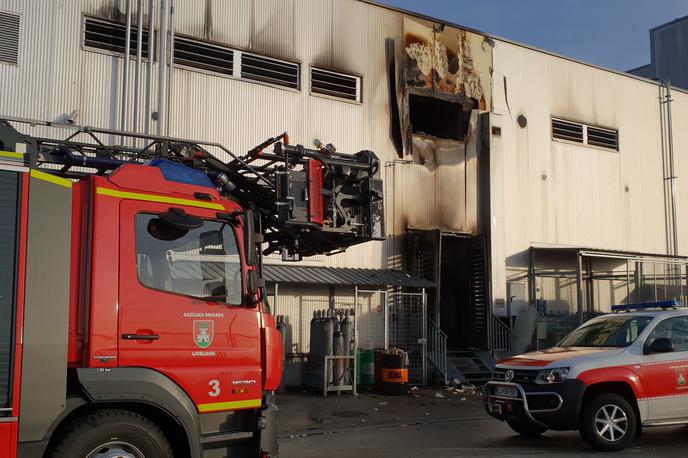 Požar Spar | Foto Gasilska brigada Ljubljana