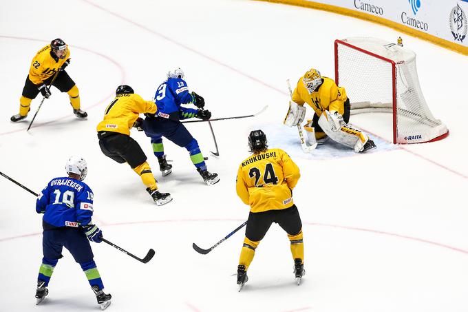 Slovenci bodo olimpijski predkvalifikacijski turnir odprli v četrtek ob 19. uri proti Litvi. Na aprilskem svetovnem prvenstvu drugega razreda so jo premagali z 9:0. | Foto: Matic Klanšek Velej/Sportida