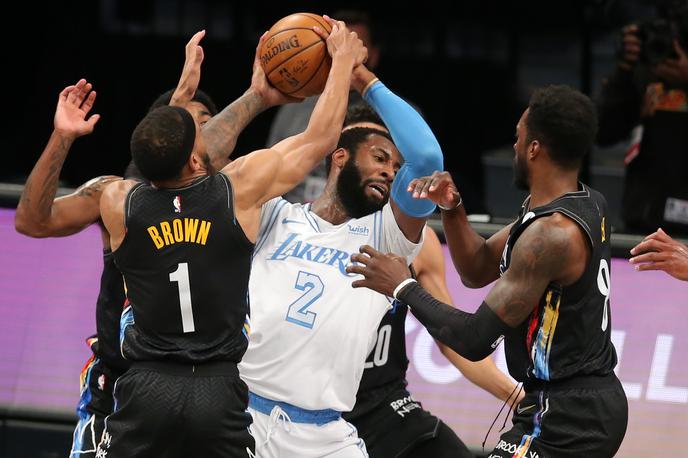 Andre Drummond | Obračun med Brooklyn Nets in Los Angeles Lakers, ki je potekal brez nekaterih največjih zvezdnikov, je pripadel Kalifornijcem. | Foto Guliverimage