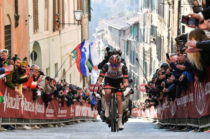 Strade Bianche Tadej Pogačar 2022 | Tadej Pogačar kaže izjemne predstave tudi v letu 2022. | Foto LaPresse