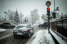 Sneg sneženje Ljubljana