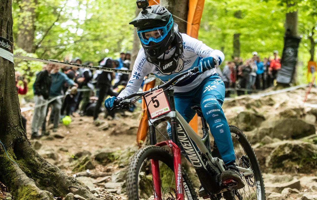 Svetovni pokal MTB spust Maribor 2019 | Monika Hrastnik je končala na petem mestu, | Foto Grega Valančič/Sportida