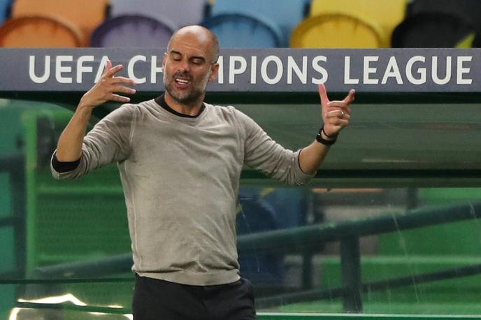 Josep Guardiola | Josep Guardiola ni mogel verjeti svojim očem. Lyon je bil premočen tudi za njegovo četo. | Foto Reuters