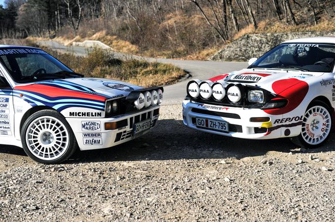 Avtomobilske zgodbe obujajo tudi replike nekdanjih dirkaških specialk, taki sta dve slovenski - lancia delta HF integrale in toyote celica GT4.
 | Foto: Gregor Pavšič