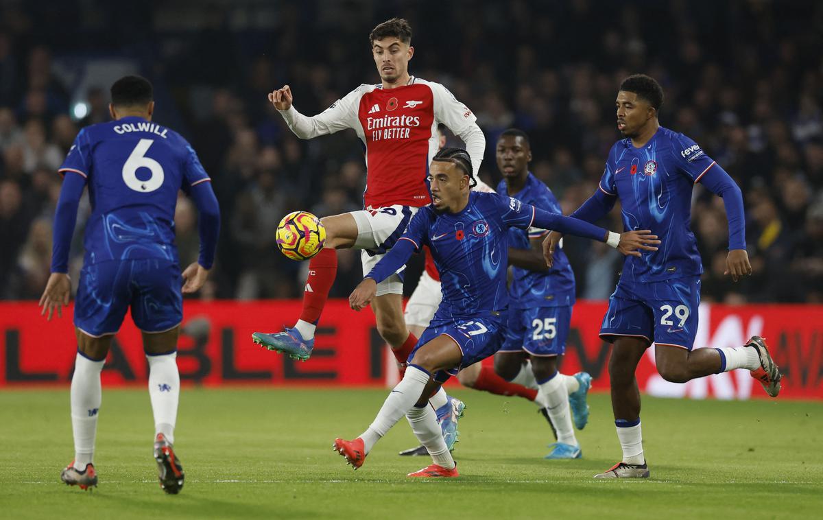 Chelsea - Arsenal | Arsenal je gostoval pri Chelseaju, londonski derbi pa ni dal zmagovalca.  | Foto Reuters