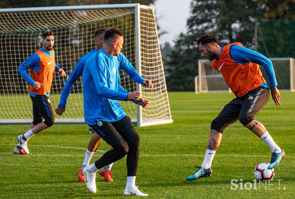 Slovenska nogometna reprezentanca Trening