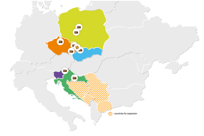 Proizvodne lokacije skupine Kofola | Foto: 