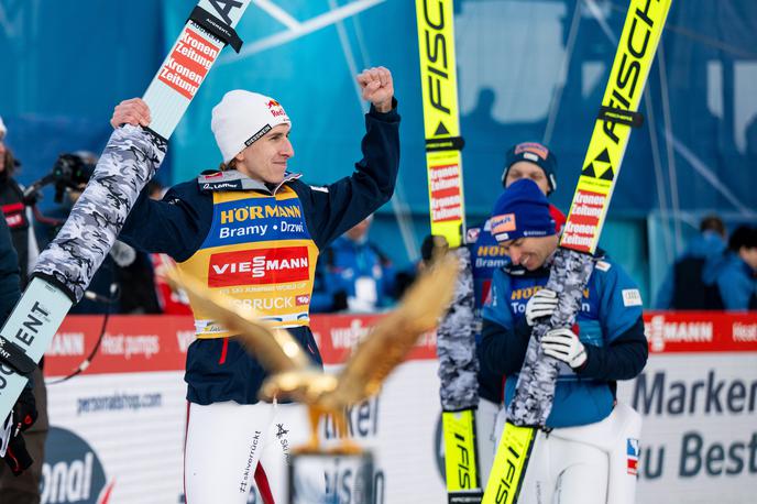 Daniel Tschofenig | Daniel Tschofenig se veseli premierne skupne zmage na novoletni turneji. | Foto Guliverimage