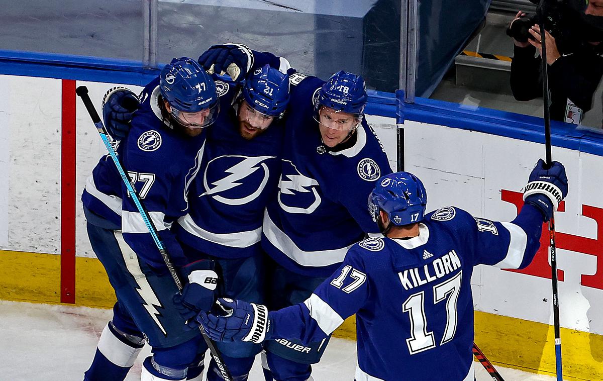 Tampa Bay Lightning | Tampa lovi uvrstitev v veliki finale. | Foto Gulliver/Getty Images