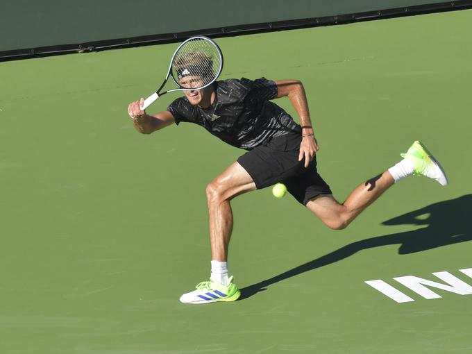 Aleksander Zverev je tekmovanje končal v četrtfinalu. | Foto: Guliverimage/Vladimir Fedorenko