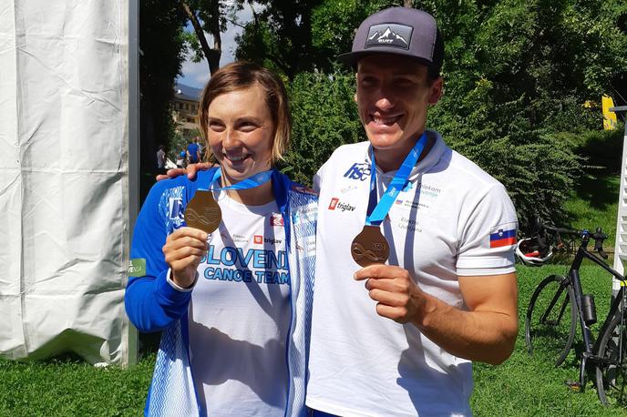 Eva Terčelj, Luka Božič | Na svetovnem prvenstvu v kajaku in kanuju v Španiji je danes slovenski dan. Najprej je kanuist Luka Božič osvojil bronasto odličje, potem pa je kajakašica Eva Terčelj presenetila z zlatom!  | Foto Boštjan Boh