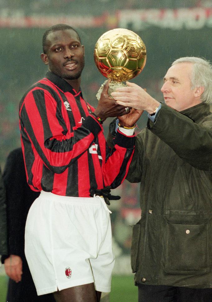 George Weah je edini Afričan, ki je postal najboljši nogometaš leta na svetu. | Foto: Getty Images