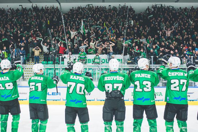 HK Olimpija VSV Beljak | Olimpija je pred okoli 3.500 gledalci z golom v 79. minuti izsilila odločilno sedmo tekmo proti Beljaku. Ta bo na sporedu v torek na Koroškem. | Foto Grega Valančič/Sportida