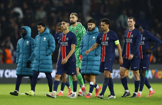 Nogometaši PSG so nadigrali goste iz Madrida, a zelenico zapuščali sklonjenih glav. | Foto: Reuters