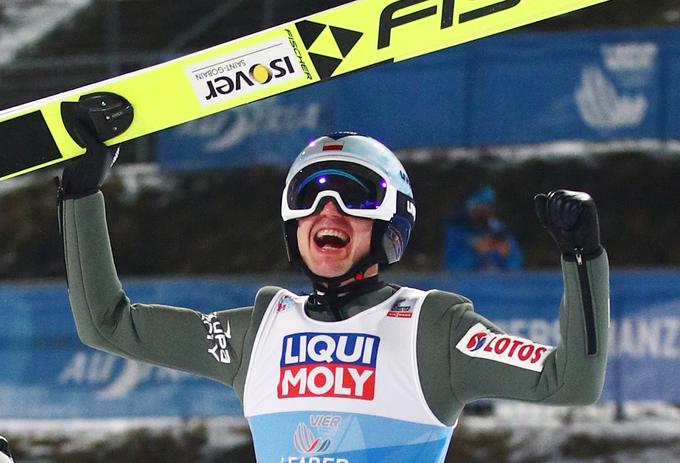 Poljak Kamil Stoch je dobil tudi prvo tekmo po koncu novoletne turneje. | Foto: Reuters