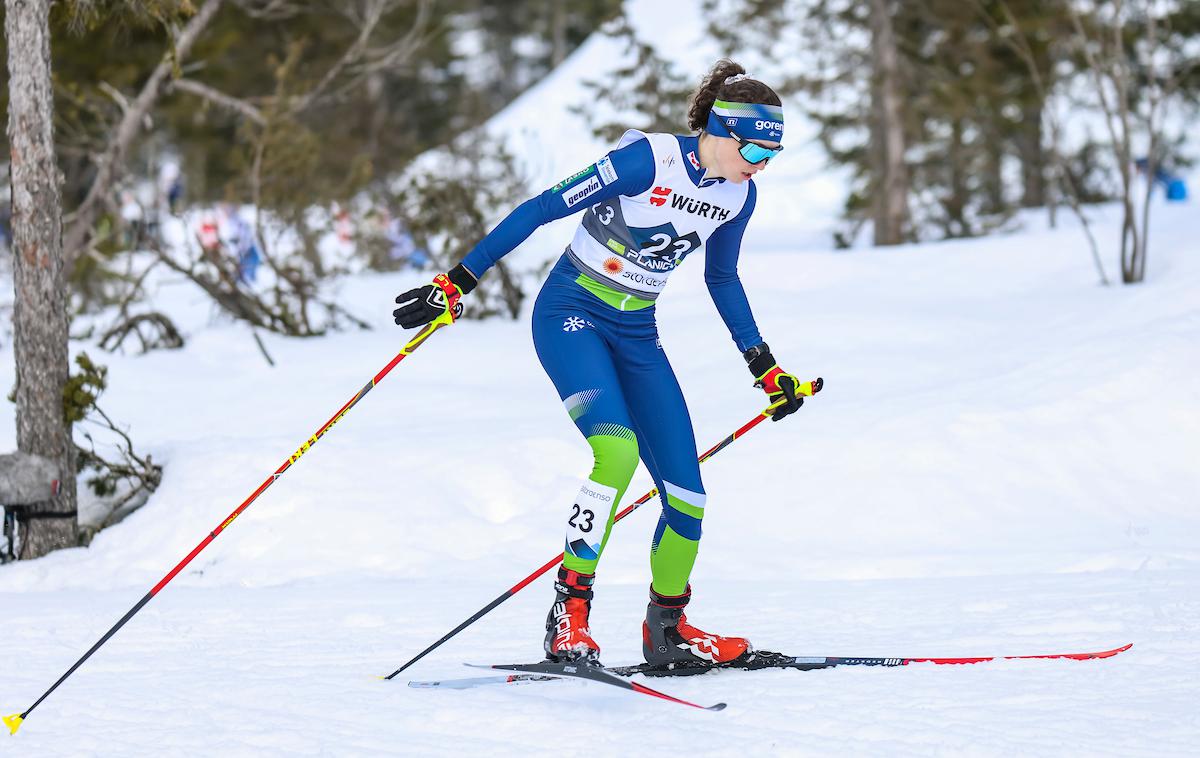 Silva Verbič Planica 2023 | Silva Verbič je na tekmi v Ramsauu zaostala za 20 tekmicami. | Foto Grega Valančič/Sportida