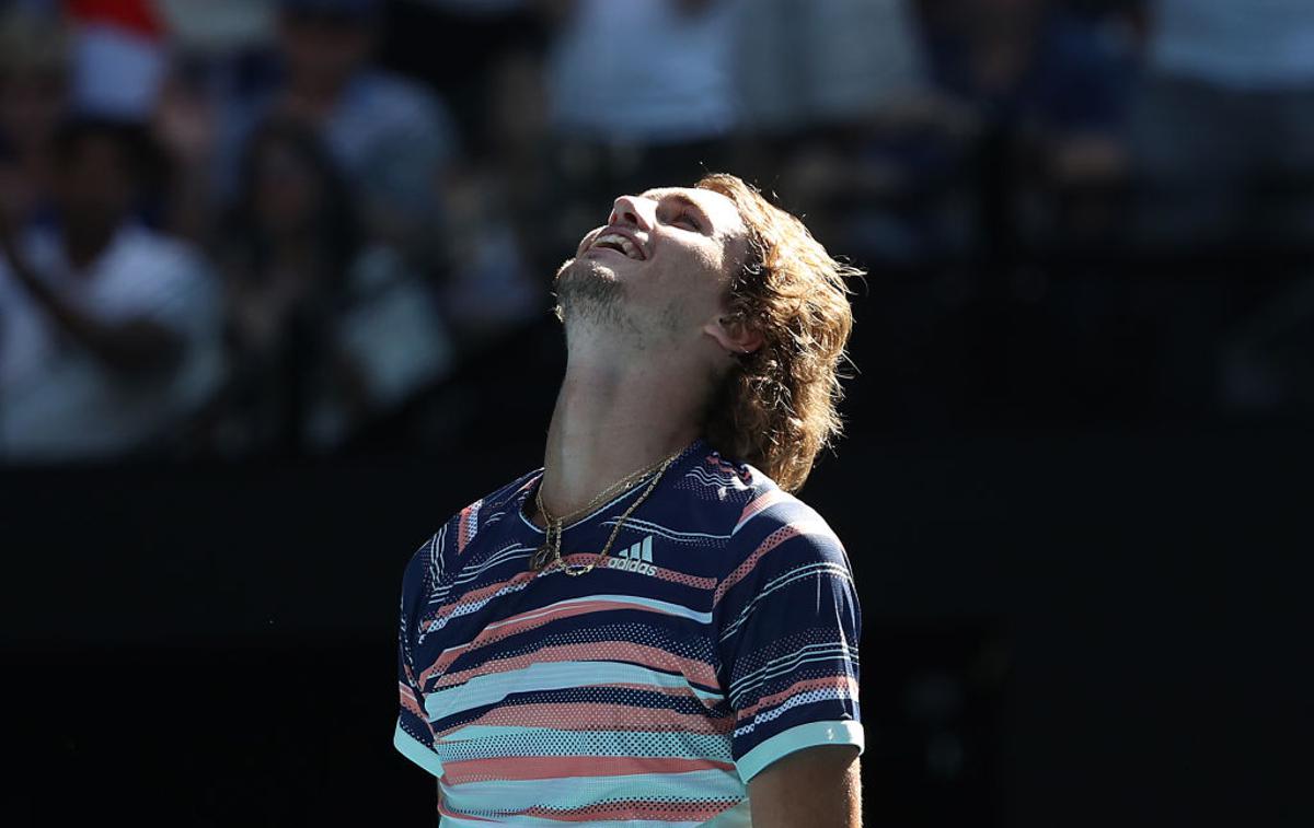 Aleksander Zverev | Aleksandru Zverevu je po končni odločitvi odleglo. | Foto Gulliver/Getty Images