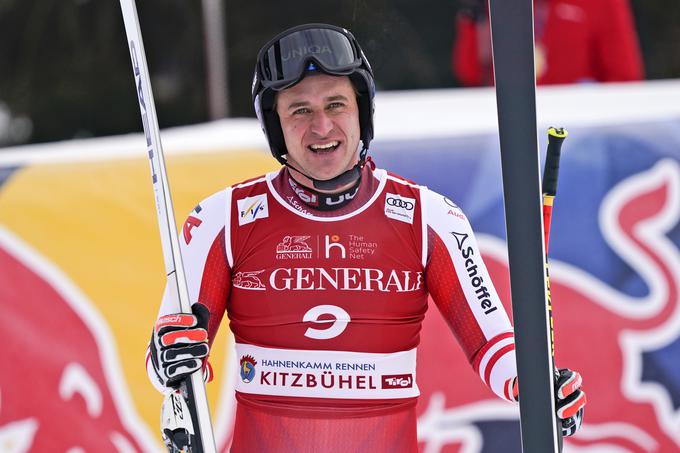 Matthias Mayer: tri tekme, trikrat na stopničkah. | Foto: AP / Guliverimage