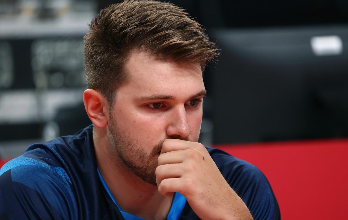 Luka Dončić | Luka Dončić je bil v glavah Špancev, na koncu pa bodo sanjali o tudi drugih slovenskih košarkarjih, ki so se izkazali na zadnji tekmi skupinskega dela olimpijskih iger. | Foto Reuters