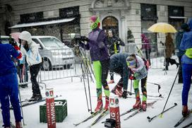 Planica v Ljubljani sneg