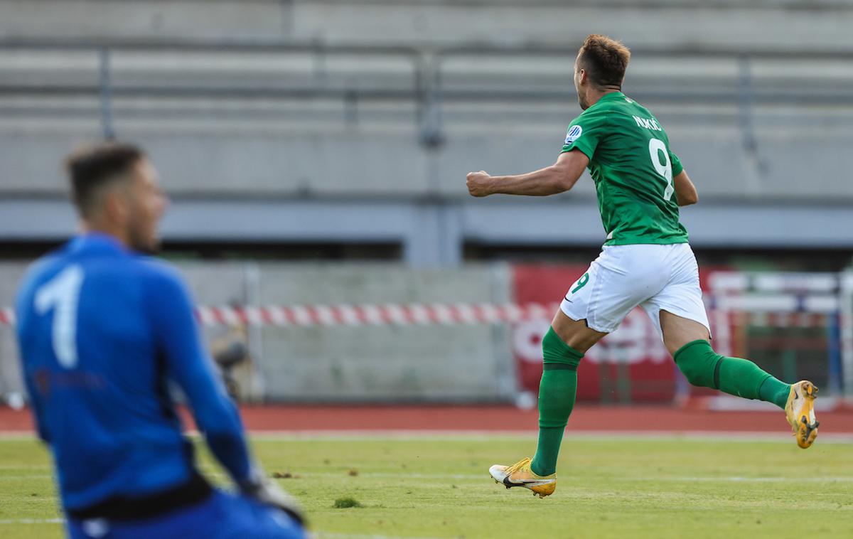 NK Olimpija Ljubljana : Birkirkara, Mustafa Nukić | Mustafa Nukić je Olimpijo popeljal do zmage. | Foto Vid Ponikvar/Sportida