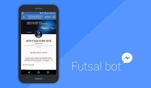 Facebookov pogovorni robot za evropsko prvenstvo v futsalu