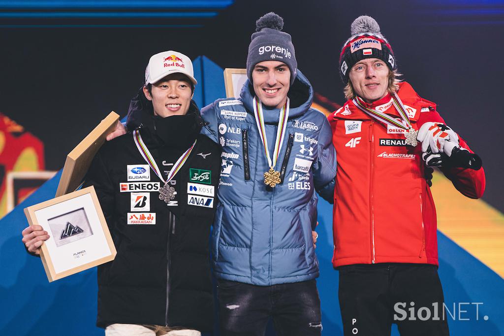 Kranjska Gora, podelitev medalj s SP v Planici