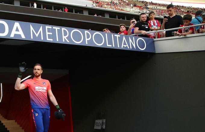 Jan Oblak po prihodu na stadion Wanda Metropolitano. | Foto: Atletico Madrid