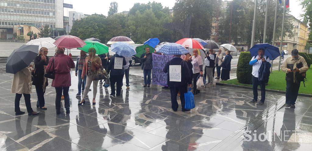 Protest upokojencev