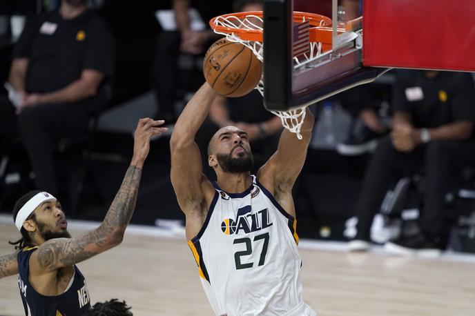 Rudy Gobert | Rudy Gobert je odločil prvo tekmo po vrnitvi lige NBA. | Foto Getty Images