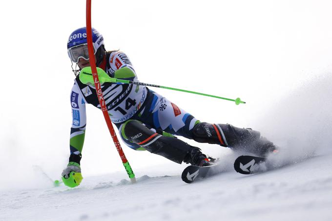 Najbolljši slovenski dosežek konca tedna v Kranjski Gori je s sedmim mestom dosegla Andreja Slokar. | Foto: Reuters