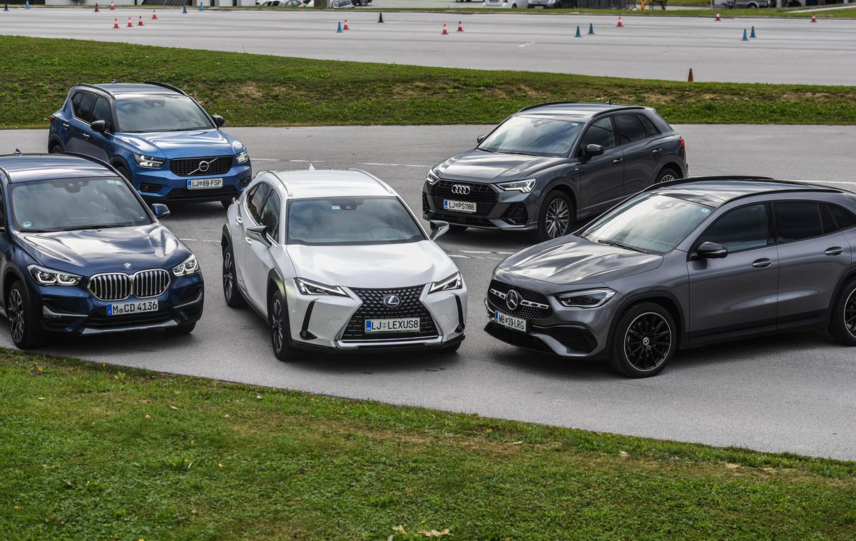 PRIMA B SUV premium | Tokrat so na testu audi Q3, BMX X1, mercedes-benz GLA, volvo XC40 in lexus UX. | Foto Gašper Pirman