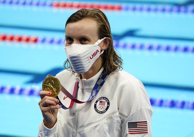 Katie Ledecky je še tretjič zapored olimpijska prvakinja na 800 metrov prosto. | Foto: Reuters