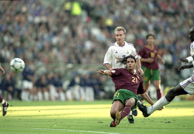 Mladi napadalec Nuno Gomes je v 19. minuti Portugalsko popeljal v vodstvo. | Foto: Guliverimage/Getty Images