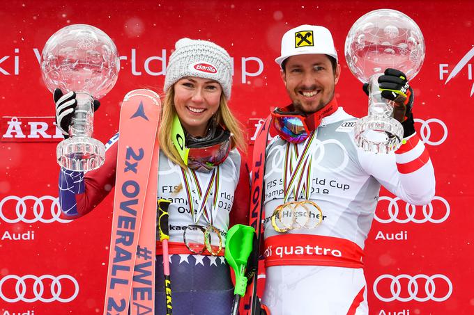 Marcel Hirscher in Mikaela Shiffrin | Foto: Getty Images