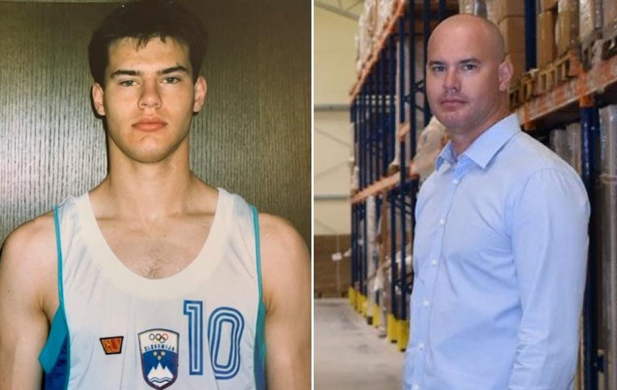 Boštjan Leban | Boštjan Leban: leta 1993, ko je branil slovenske barve na mediteranskih igrah ter EuroBasketu, in danes, ko deluje kot direktor. | Foto Osebni arhiv