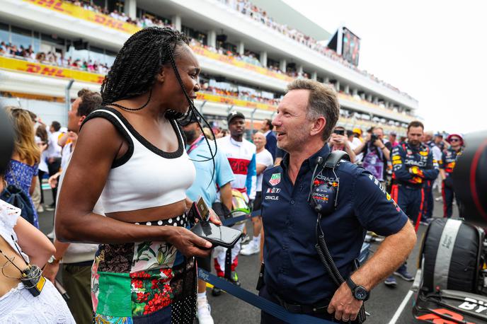 Christian Horner Venus Williams | Christian Horner pred štartom VN Miamija v pogovoru z Venus Williams | Foto Guliver Image