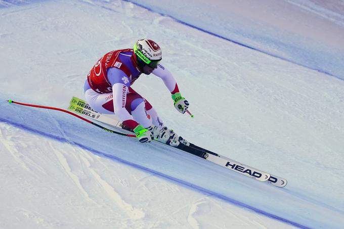 Vodilni smukač svetovnega pokala Beat Feuz je pokazal zobe. | Foto: Getty Images