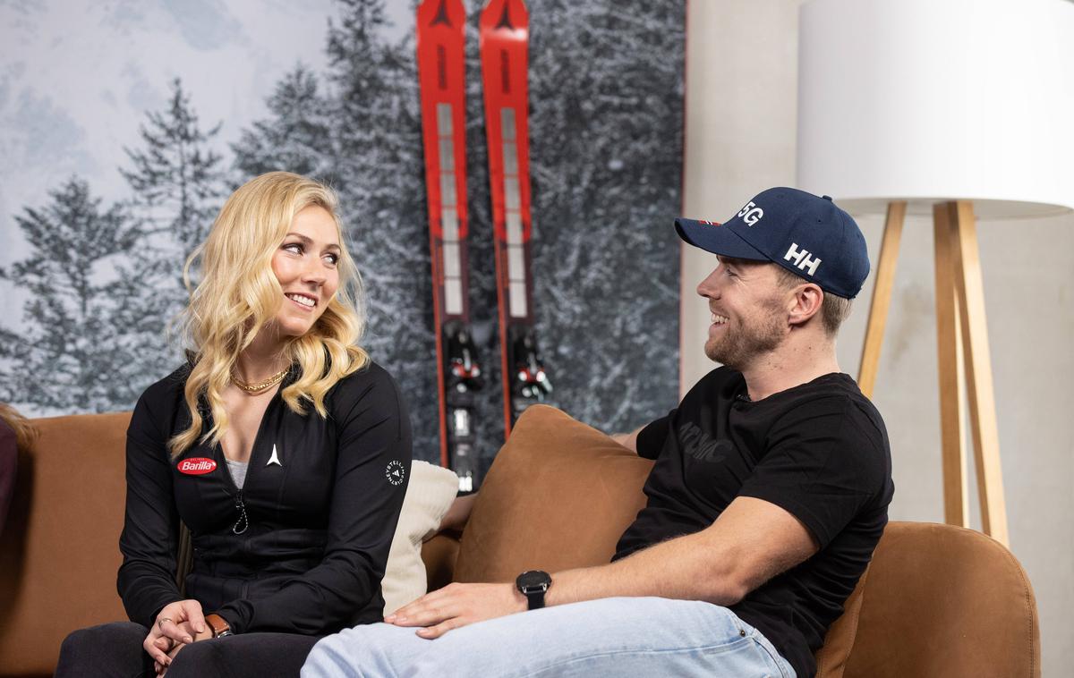 Mikaela Shiffrin Aleksander Aamodt Kilde | Najbolj zvezdniški smučarski par Mikaela Shiffrin in Aleksander Aamodt Kilde. | Foto Guliverimage