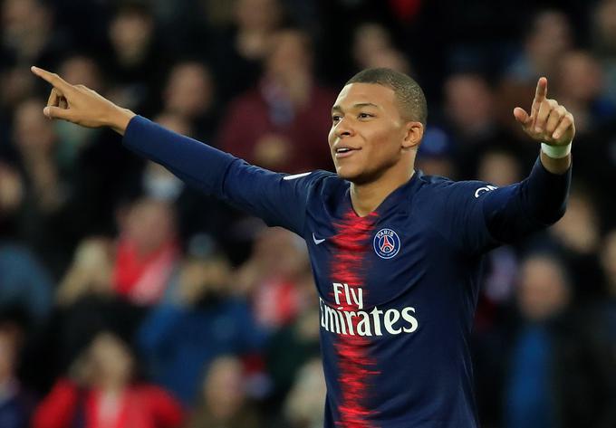 Najdražji nogometaš na svetu je svetovni prvak s Francijo Kylian Mbappe, ki je star komaj 20 let. | Foto: Reuters