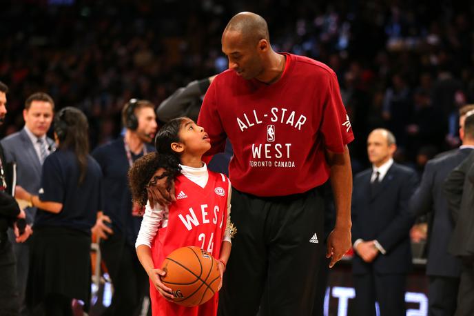 Kobe Bryant, Gianna Bryant | Na današnji dan leta 2020 je v helikopterski nesreči v Kaliforniji umrl nekdanji košarkarski zvezdnik Kobe Bryant. Med žrtvami je bila tudi njegova 13-letna hčerka Gianna. | Foto Getty Images