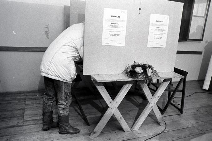 Plebiscit 1990 | Foto: Tone Stojko, hrani Muzej novejše zgodovine Slovenije