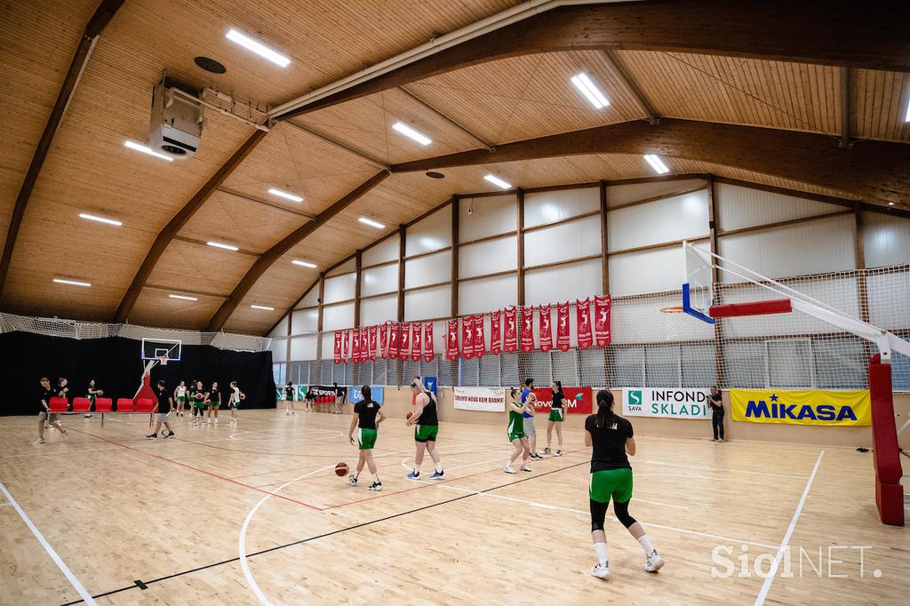 Trening ženske košarkarske reprezentance