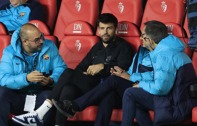 Gerard Pique je še zadnjič v postavi Barcelone. Tekmo je začel na klopi. | Foto: Reuters