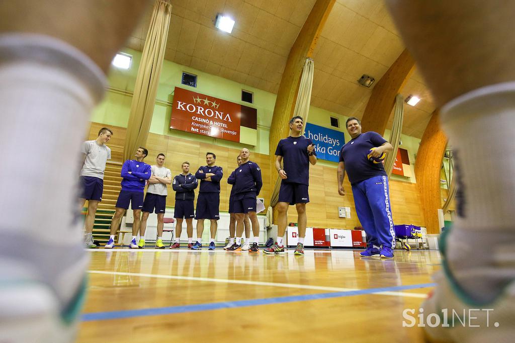 slovenska odbojkarska reprezentanca Kranjska Gora trening