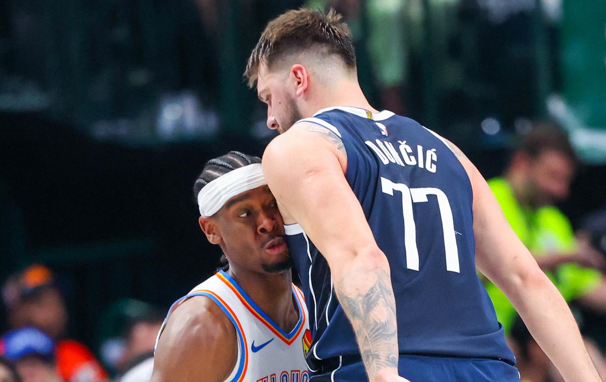 Shai Gilgeous-Alexander Luka Dončić Oklahoma City Thunder Dallas Mavericks | Luka Dončić in soigralci so v psihološki prednosti po drugi zaporedni zmagi proti Oklahomi. | Foto Reuters