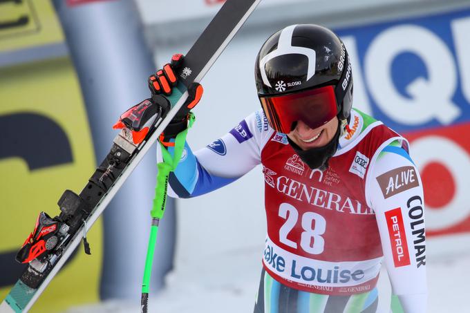 Pred šestimi leti je v Lake Louisu Ilka Štuhec prvič zmagala, po treh slabših sezonah je zdaj zelo zadovoljna tudi s petim mestom. | Foto: AP / Guliverimage