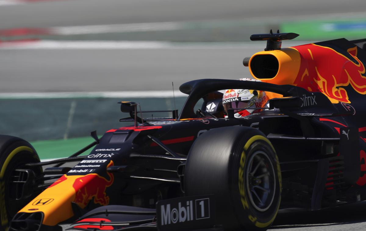 Max Verstappen | Max Verstappen je bil najhitrejši na zadnjme treningu pred jutrišnjo dirko v Montmelu. | Foto Guliverimage