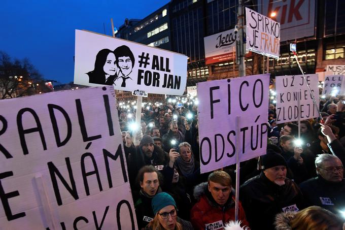 Slovaška protest | Foto: Reuters