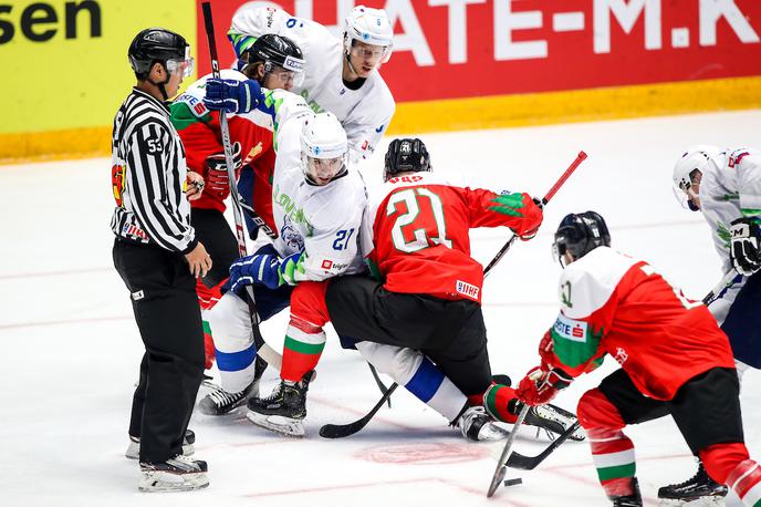 Madžarska Slovenija svetovno prvenstvo v hokeju 2019 | Slovenska hokejska reprezentanca je s 6:0 premagala Madžarsko in naredila velik korak k obstanku v drugem razredu. | Foto Matic Klanšek Velej/Sportida